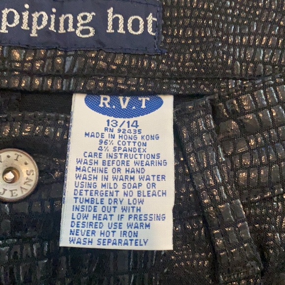 RVT Black Faux Leather Pants with Flared Leg NWOT - Picture 6 of 8